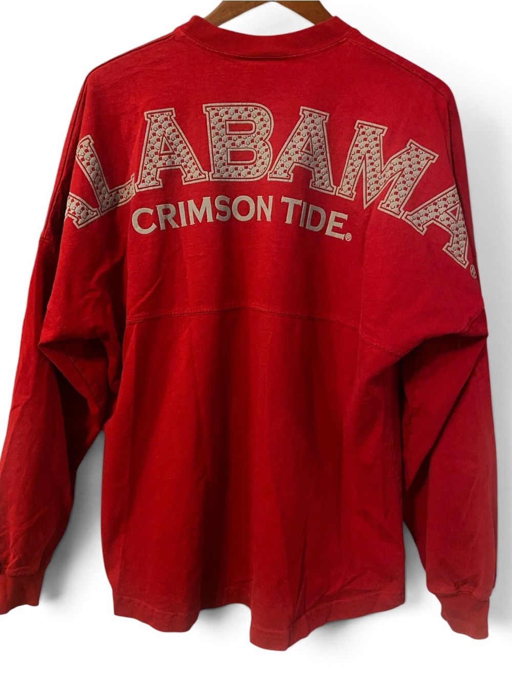 University of Alabama Roll Tide LS Spirit Jersey Women's M Shirt Crimson Tide